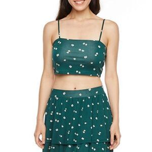 Arizona Juniors Womens Straight Neck Sleeveless Tank Top & Skirt